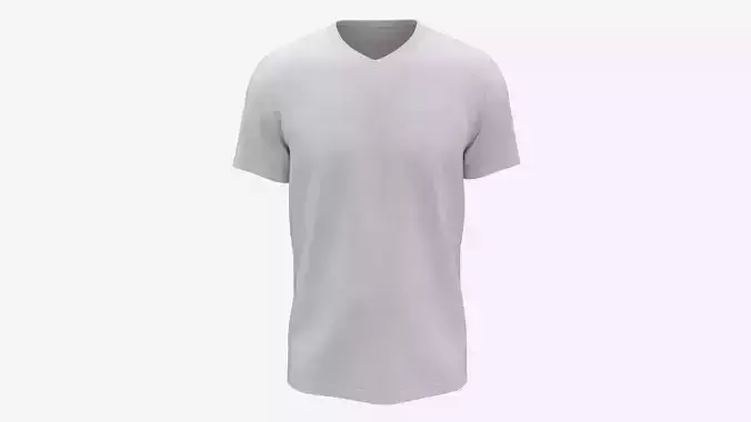 T-shirt for Men Mockup 02 Cotton White