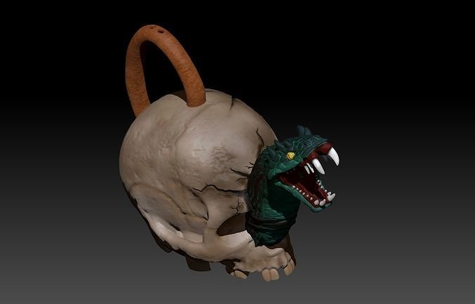 Skull teapot 3D print model