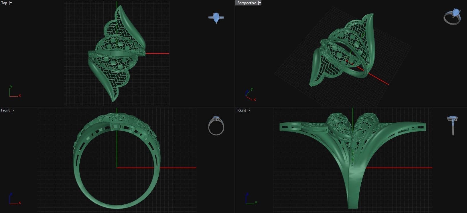 ring fusion 3D print model_1