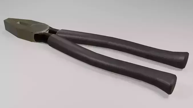 Piler 3D Model pliers Free low-poly 3D model