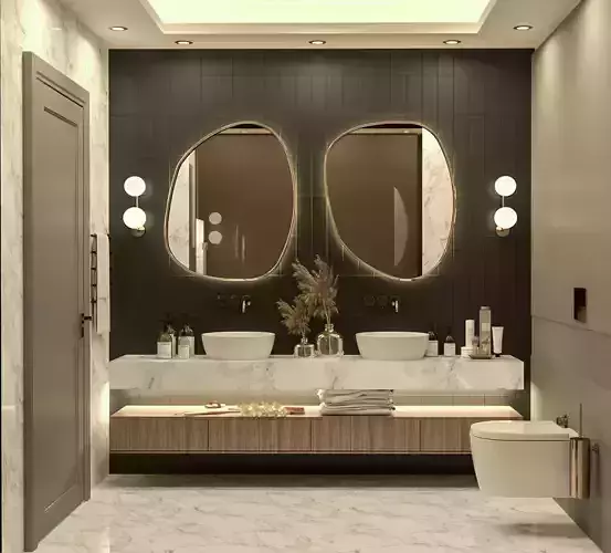 Bathroom design scene