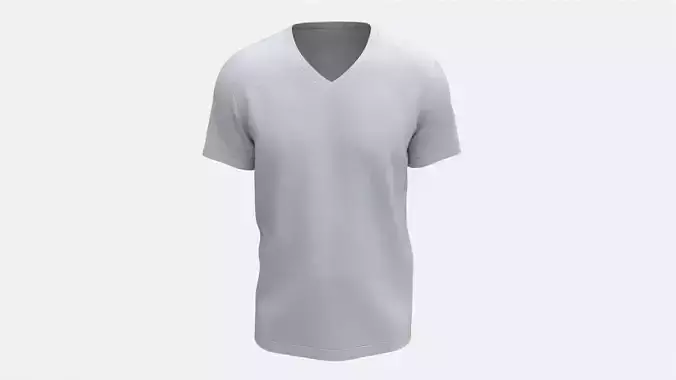 T-shirt for Men Mockup 03 Cotton White