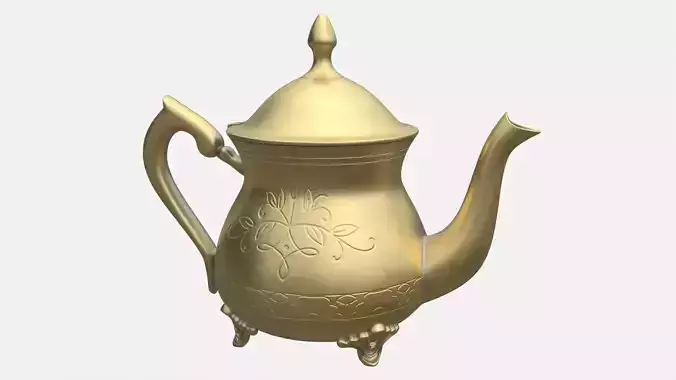 Vintage Brass Teapot