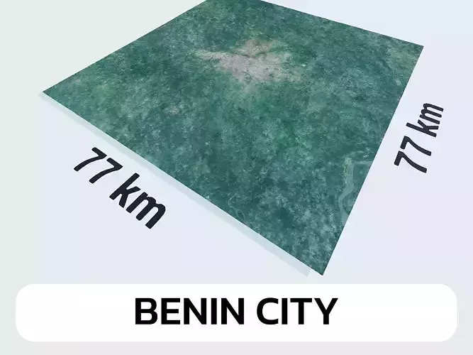 Benin City Nigeria City Landscape 3D Model