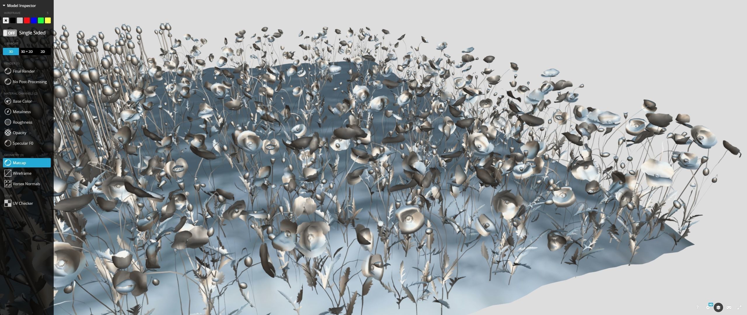 Poppy Field 3D model_14