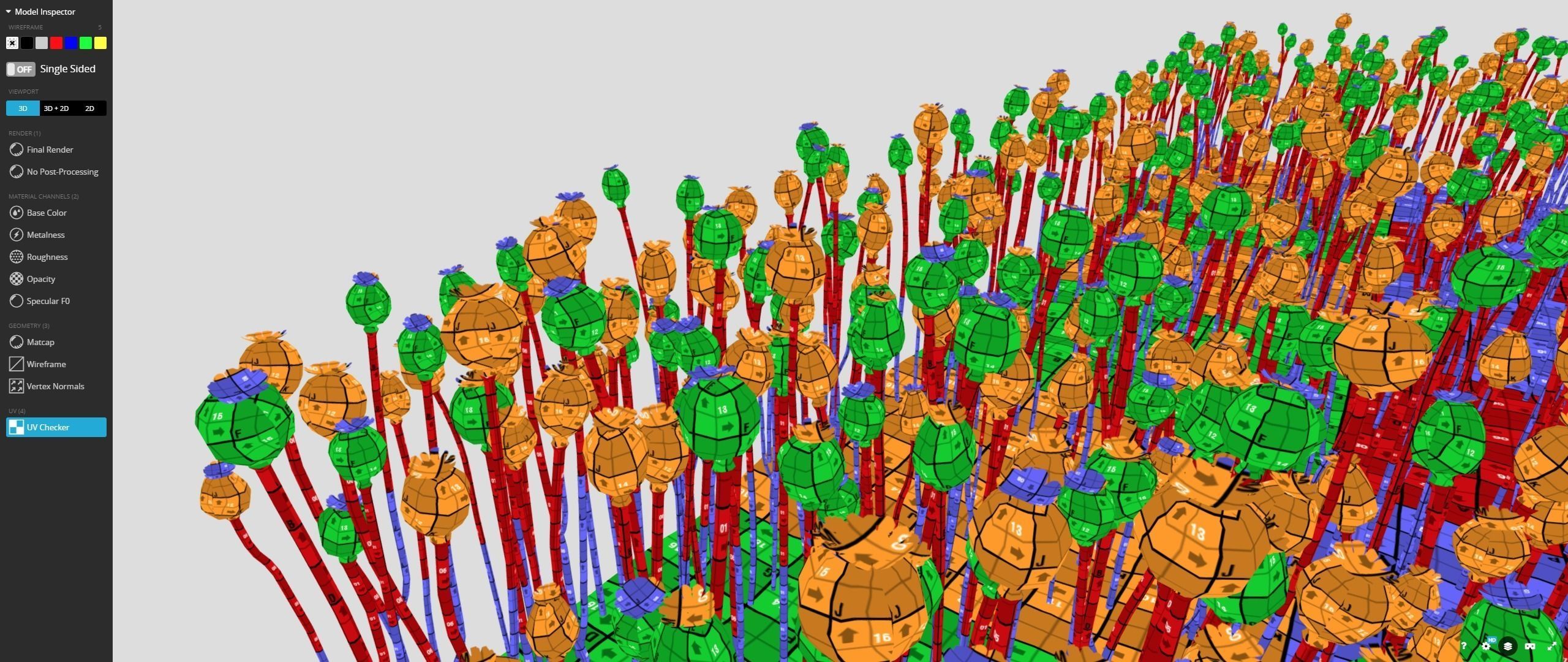 Poppy Field 3D model_20