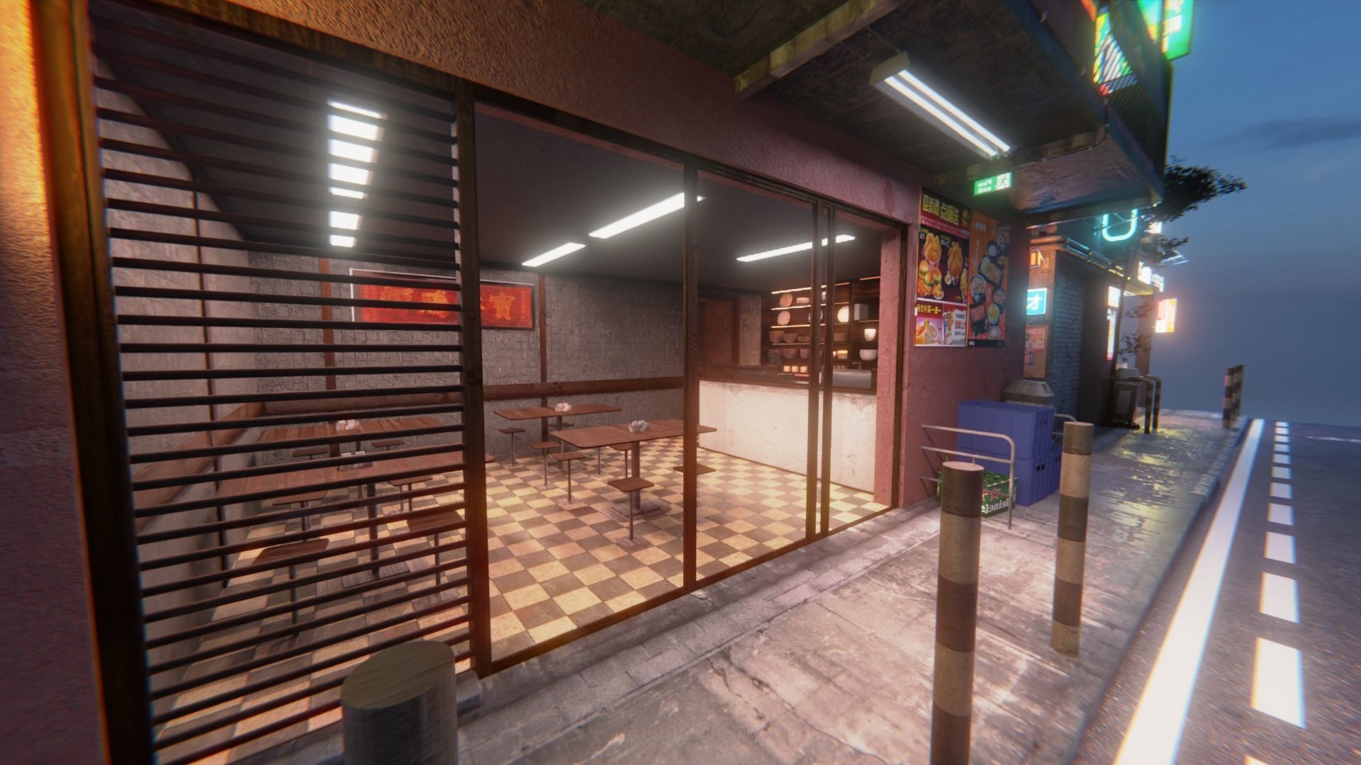 Tokio street 1 3D model_6