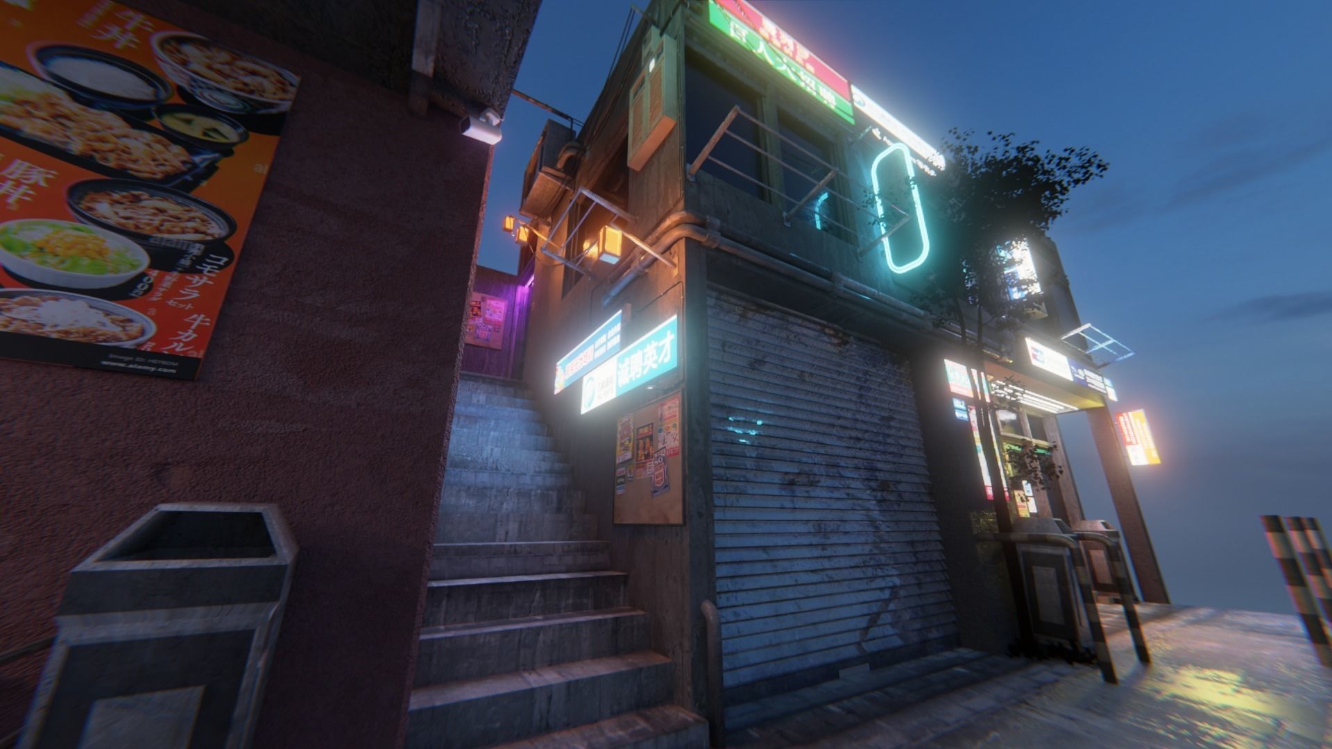 Tokio street 1 3D model_8