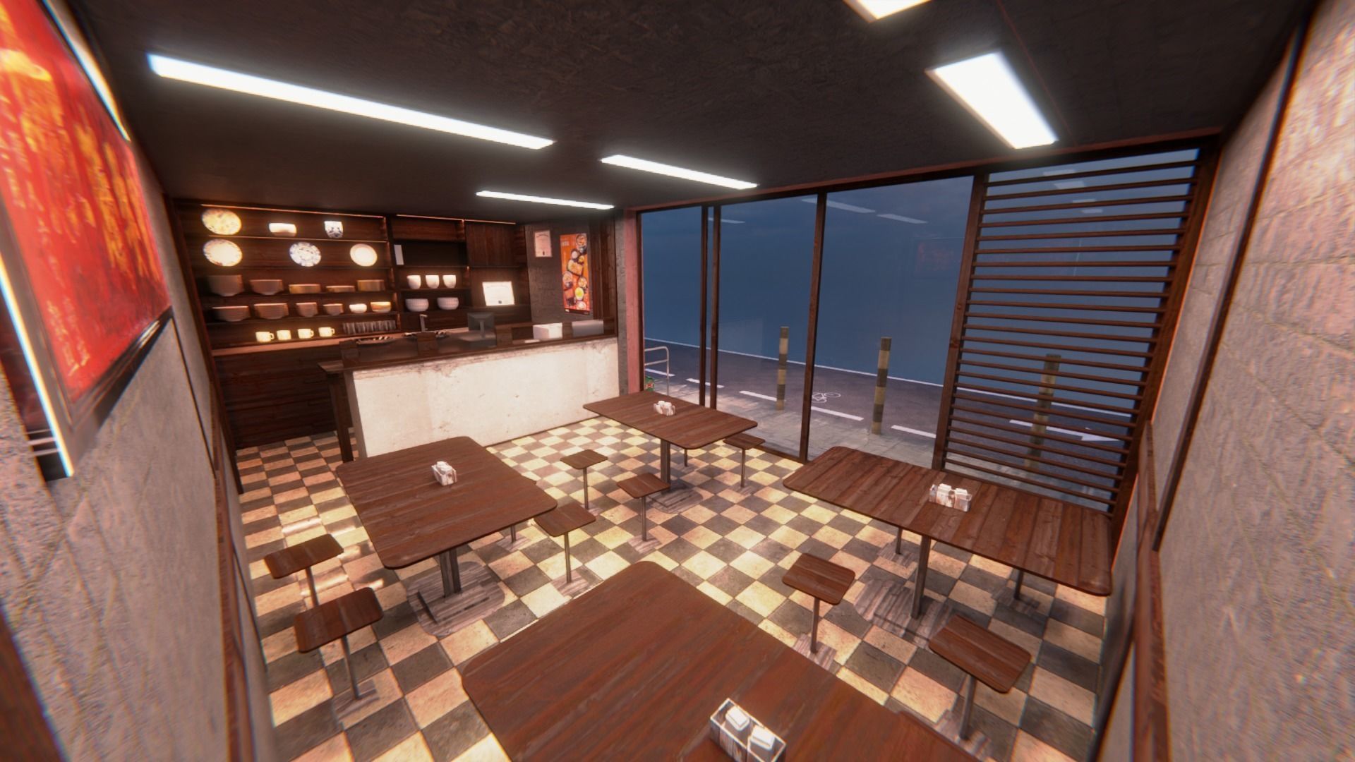 Tokio street 1 3D model_7