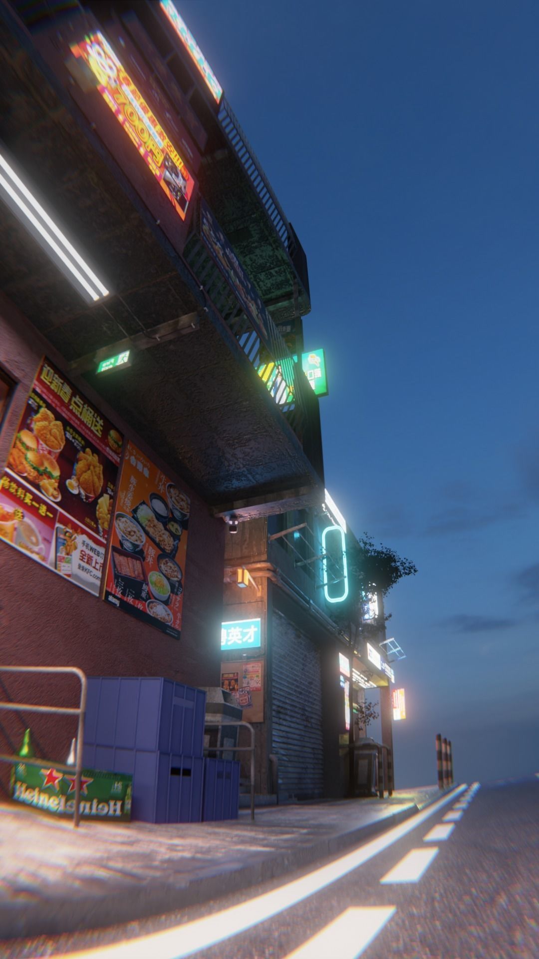 Tokio street 1 3D model_4