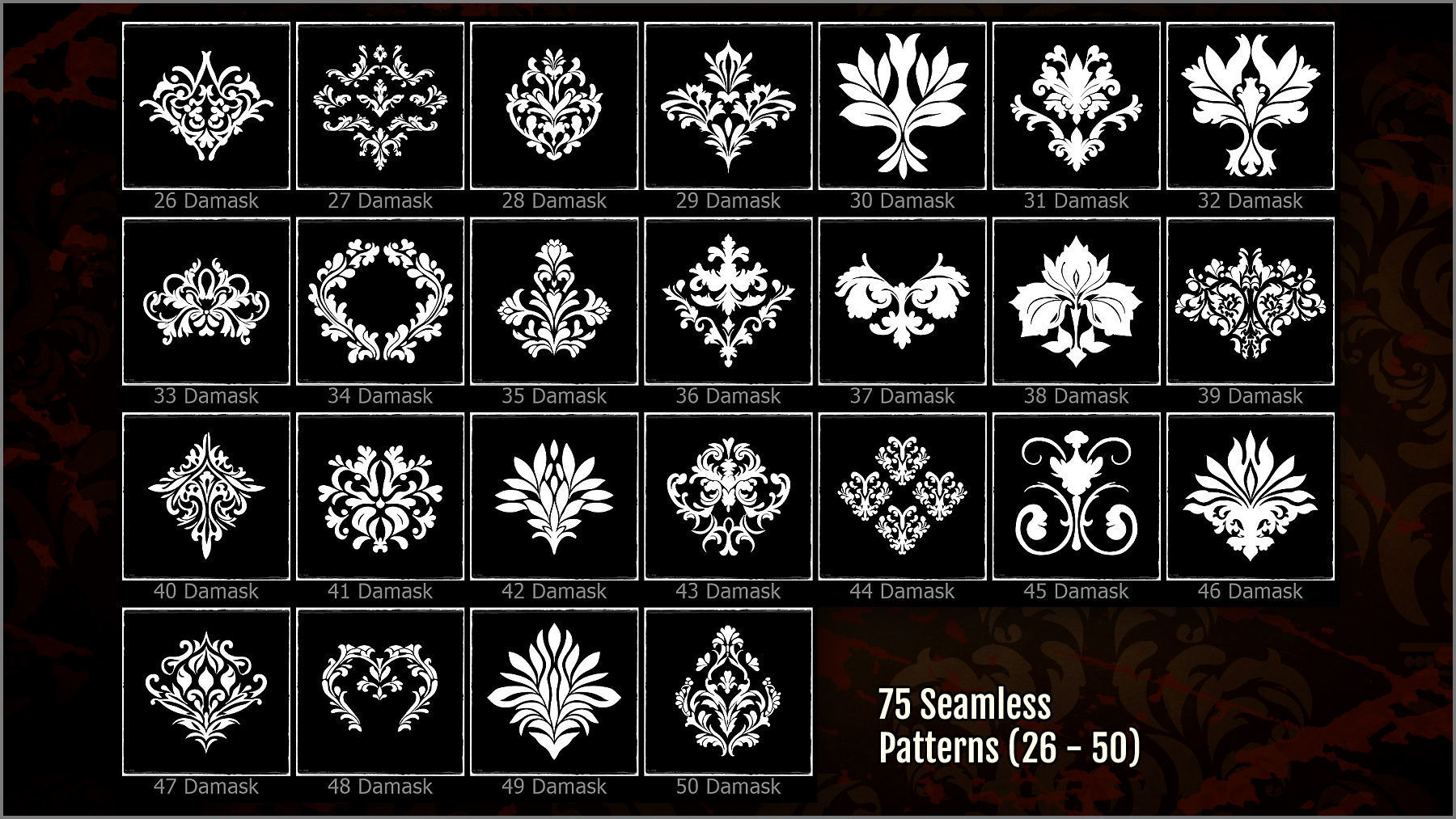 Damask Maker 300 ZBrush Brushes 3D model_6