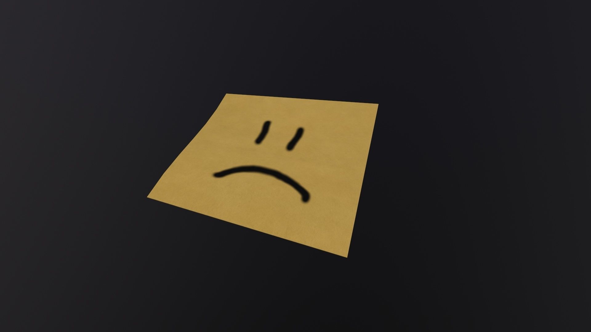 Postit Sticky Note 3D Model Low-poly 3D model_5