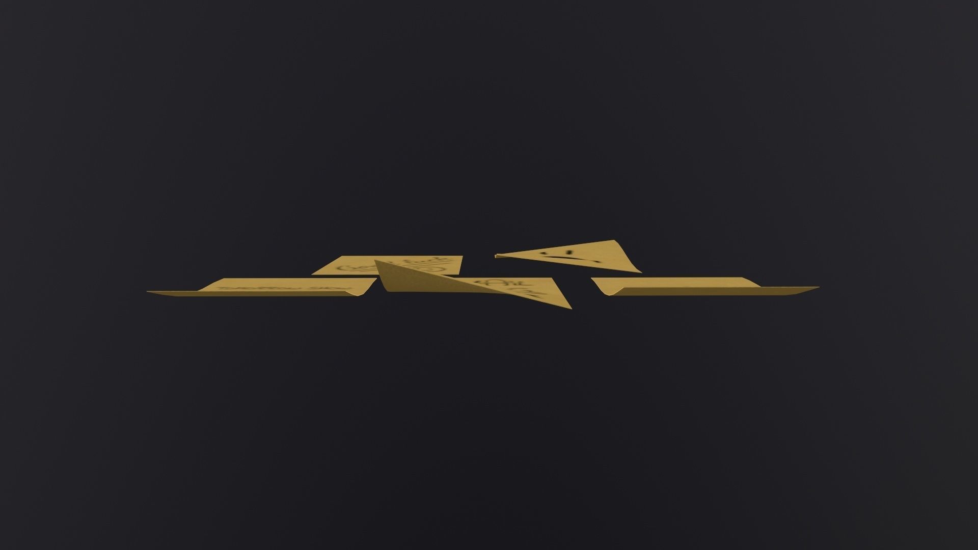 Postit Sticky Note 3D Model Low-poly 3D model_3