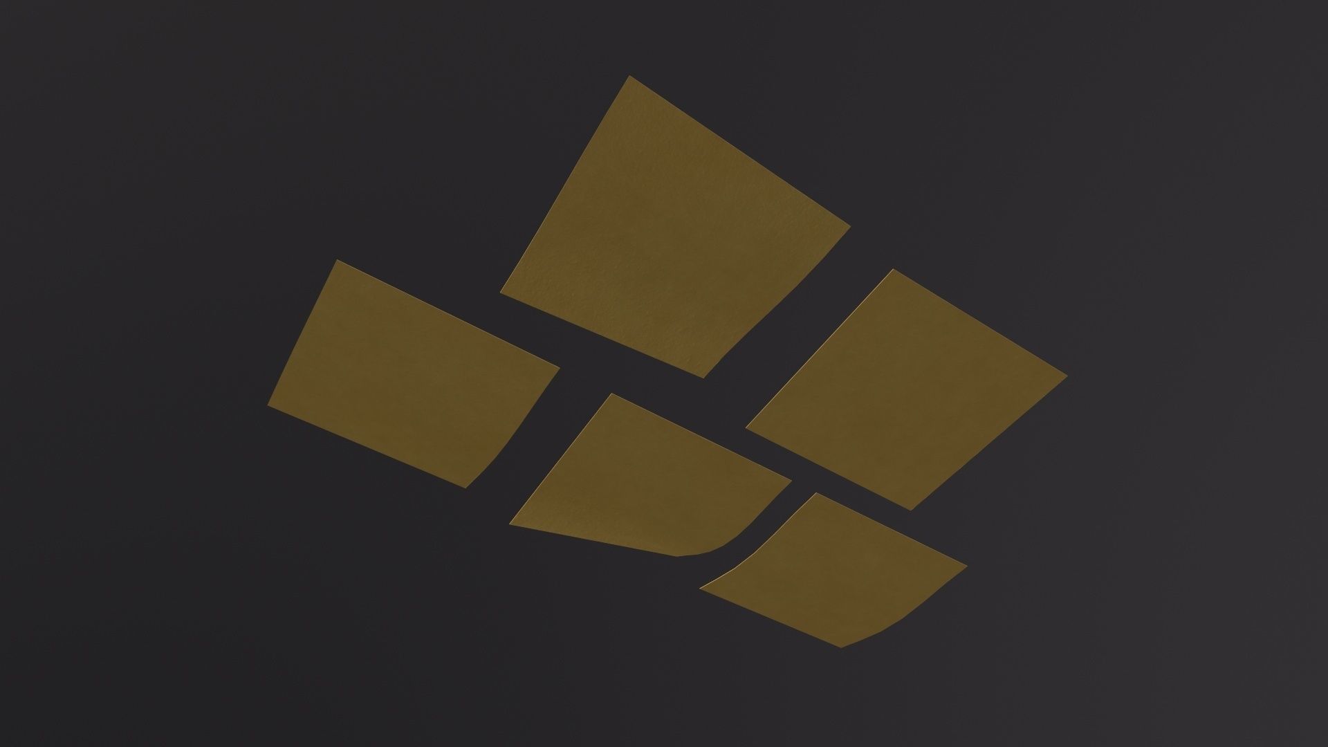 Postit Sticky Note 3D Model Low-poly 3D model_2