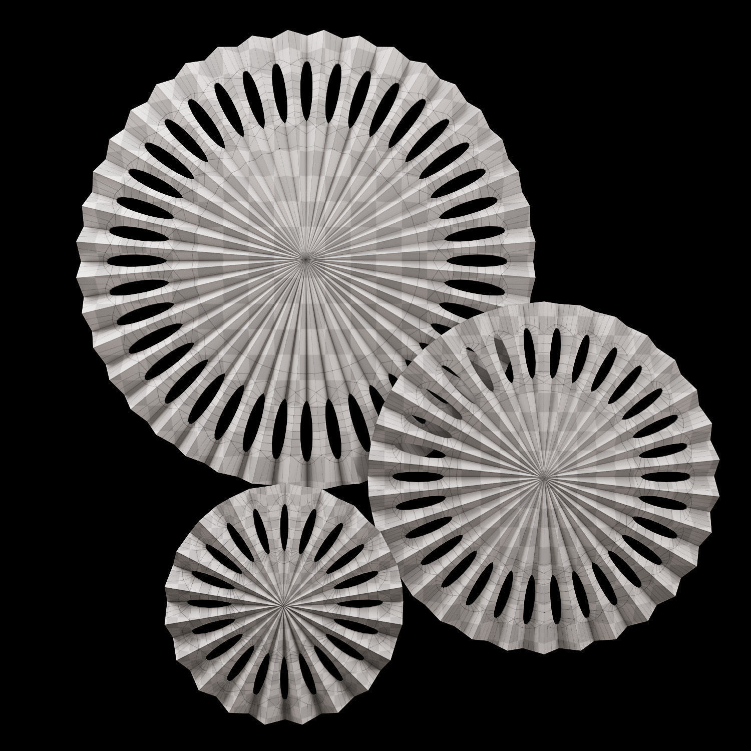 Kourt panel set 3D model_4