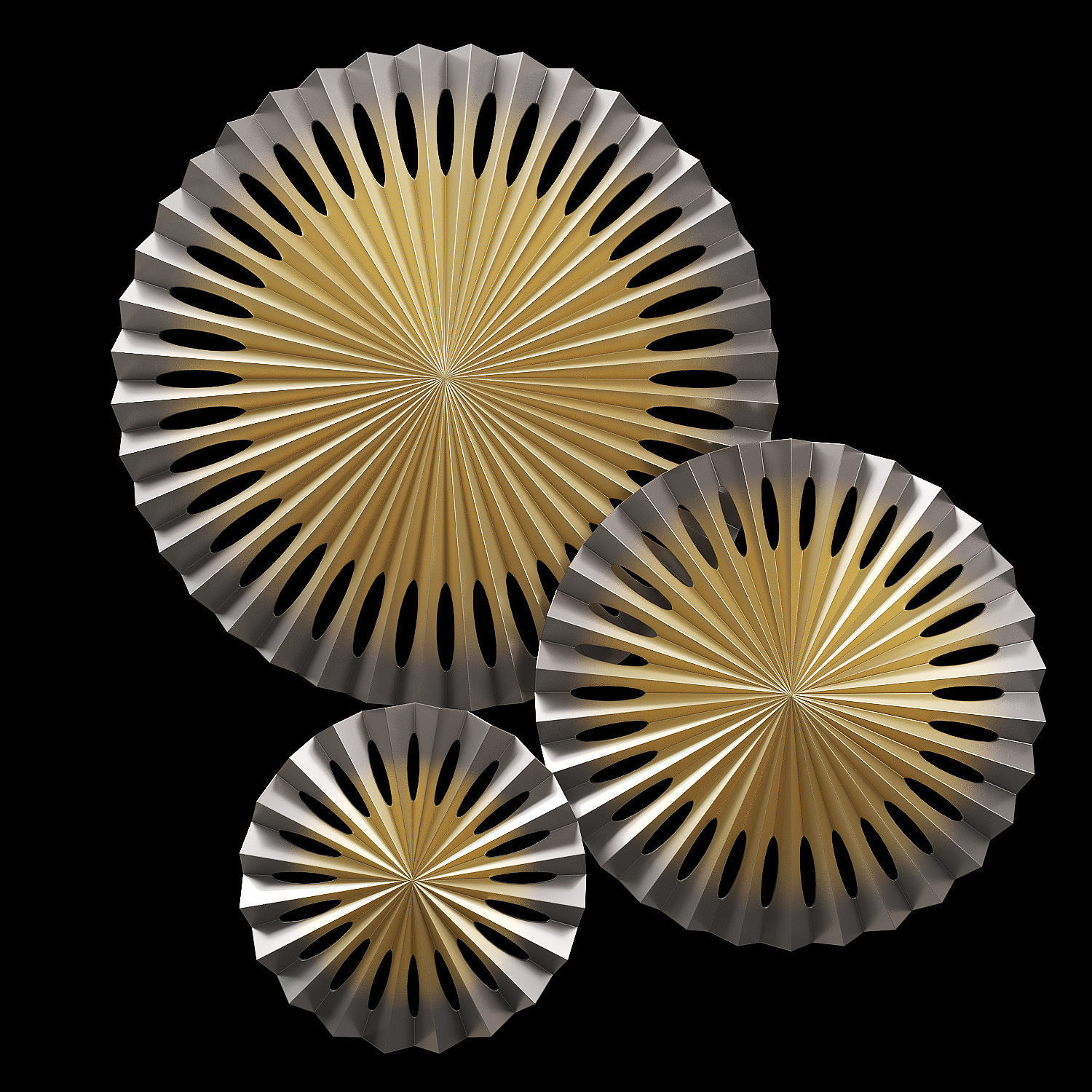 Kourt panel set 3D model_1