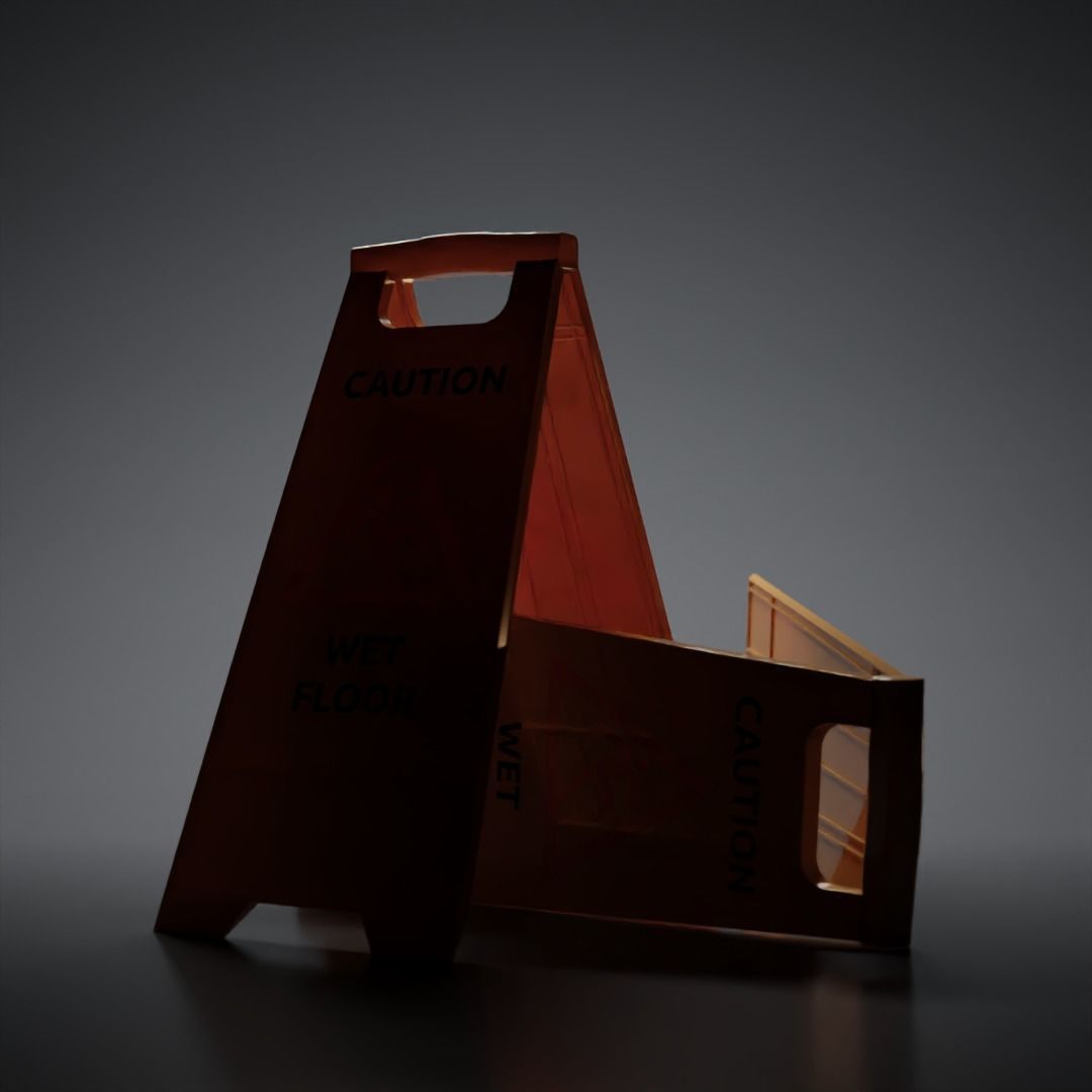 Caution Wet Floor Board Sign 3D Model CGTrader caution-wet-floor-board-sign-3d-model-cgtrader