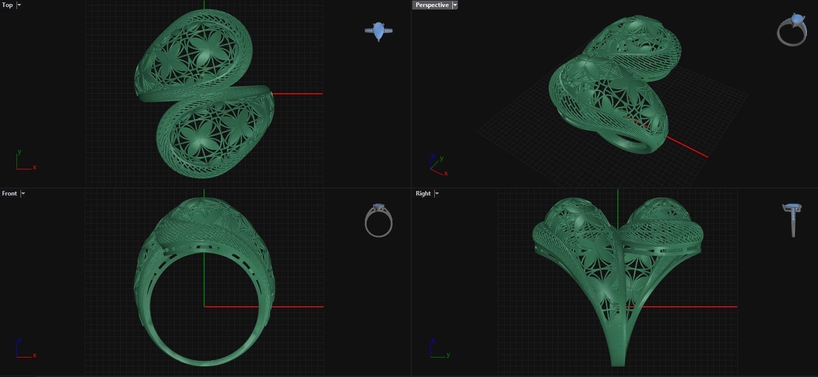 ring fusion 3D print model_1