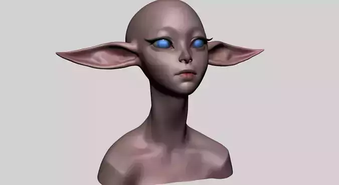 Stylized Elf Head B