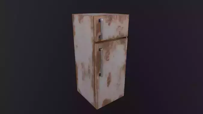Fridge 3D Model rusty