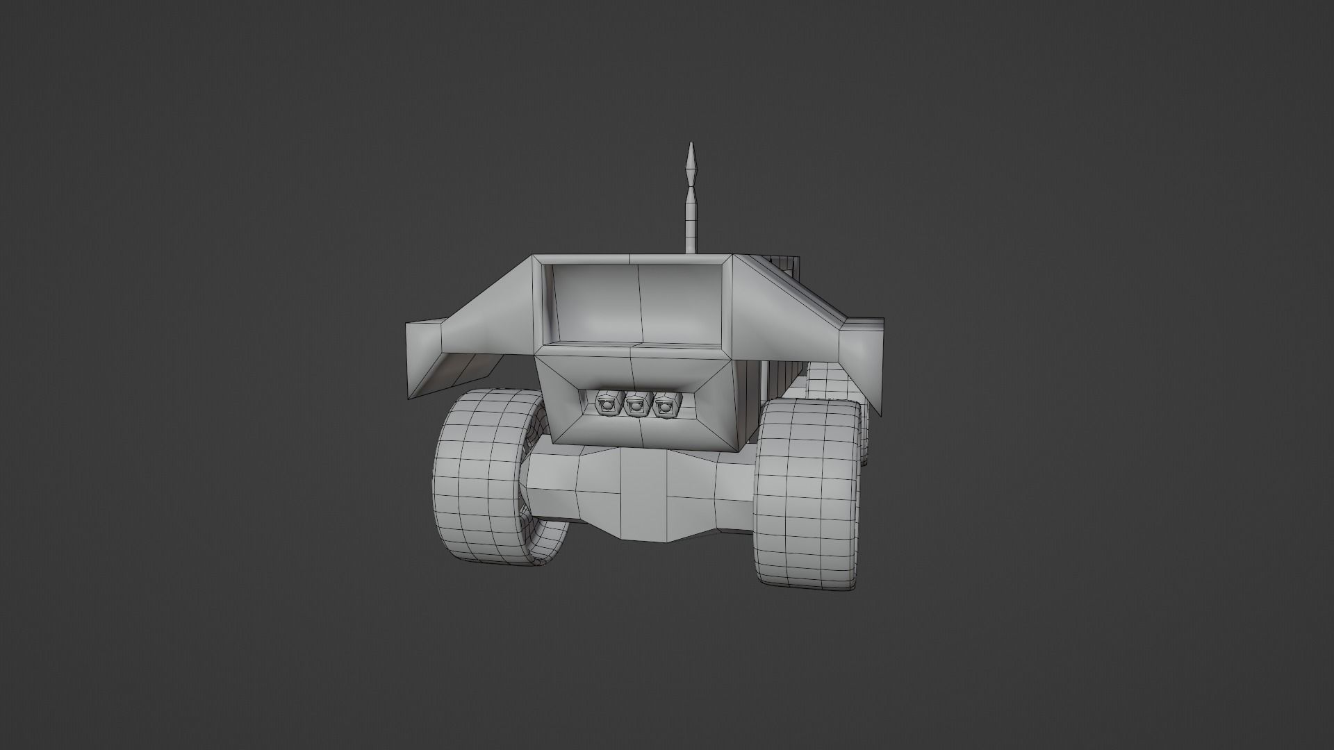 Martian Rover Low-poly 3D model_6