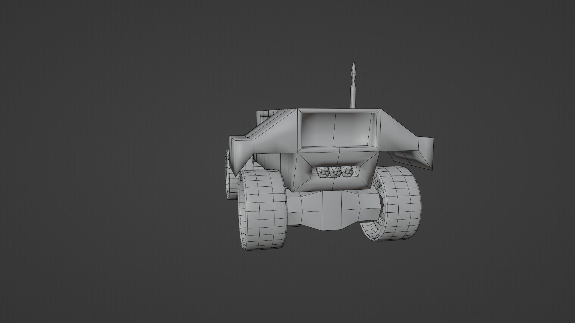Martian Rover Low-poly 3D model_7