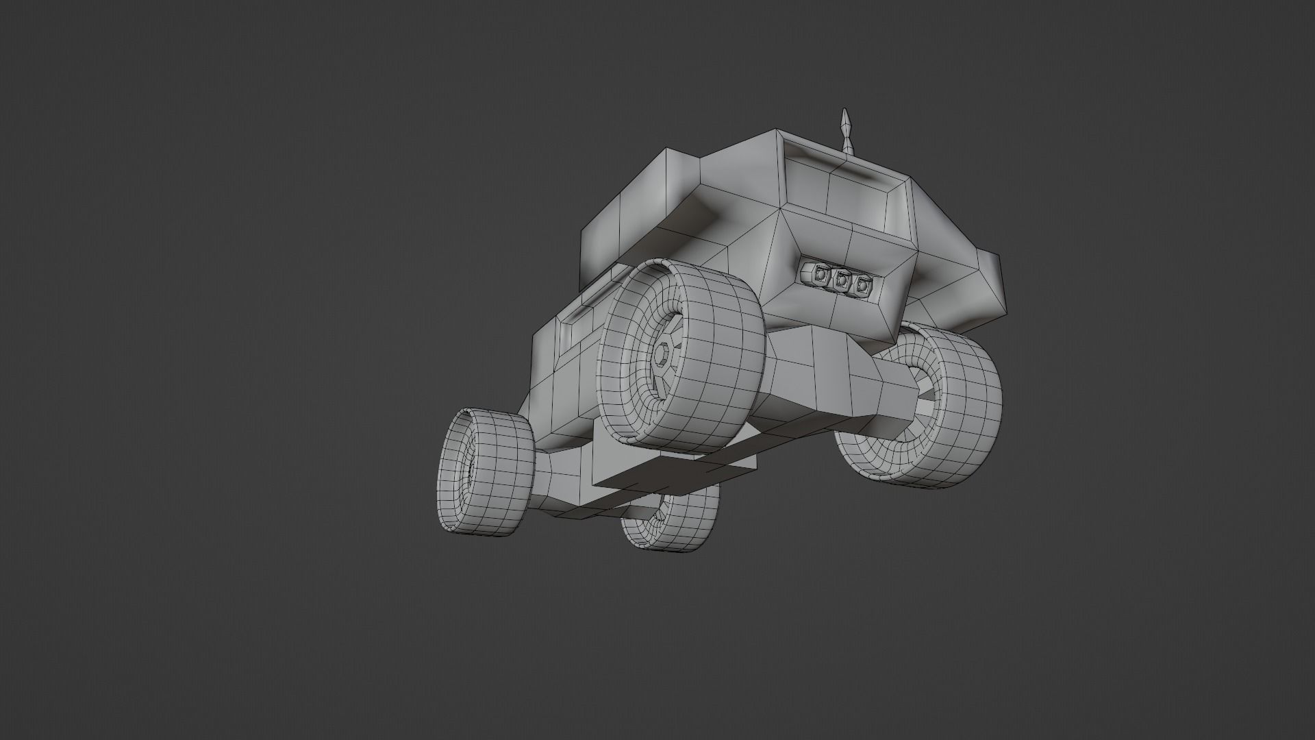 Martian Rover Low-poly 3D model_19