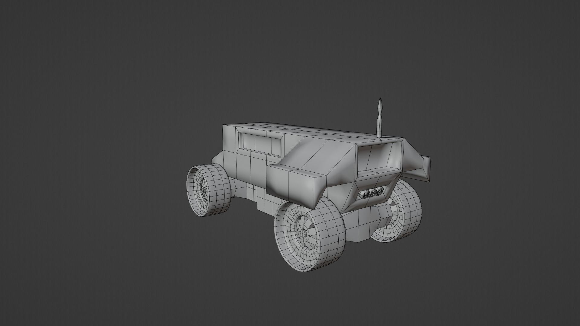 Martian Rover Low-poly 3D model_27