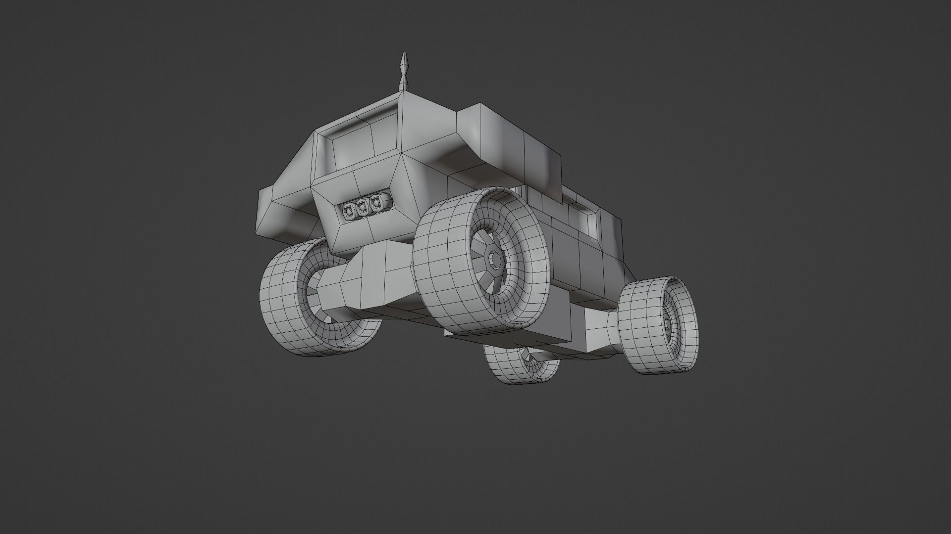 Martian Rover Low-poly 3D model_17