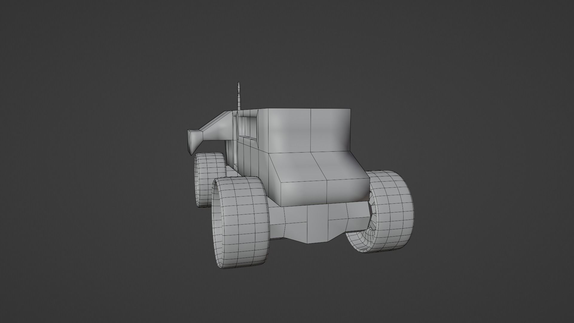 Martian Rover Low-poly 3D model_13