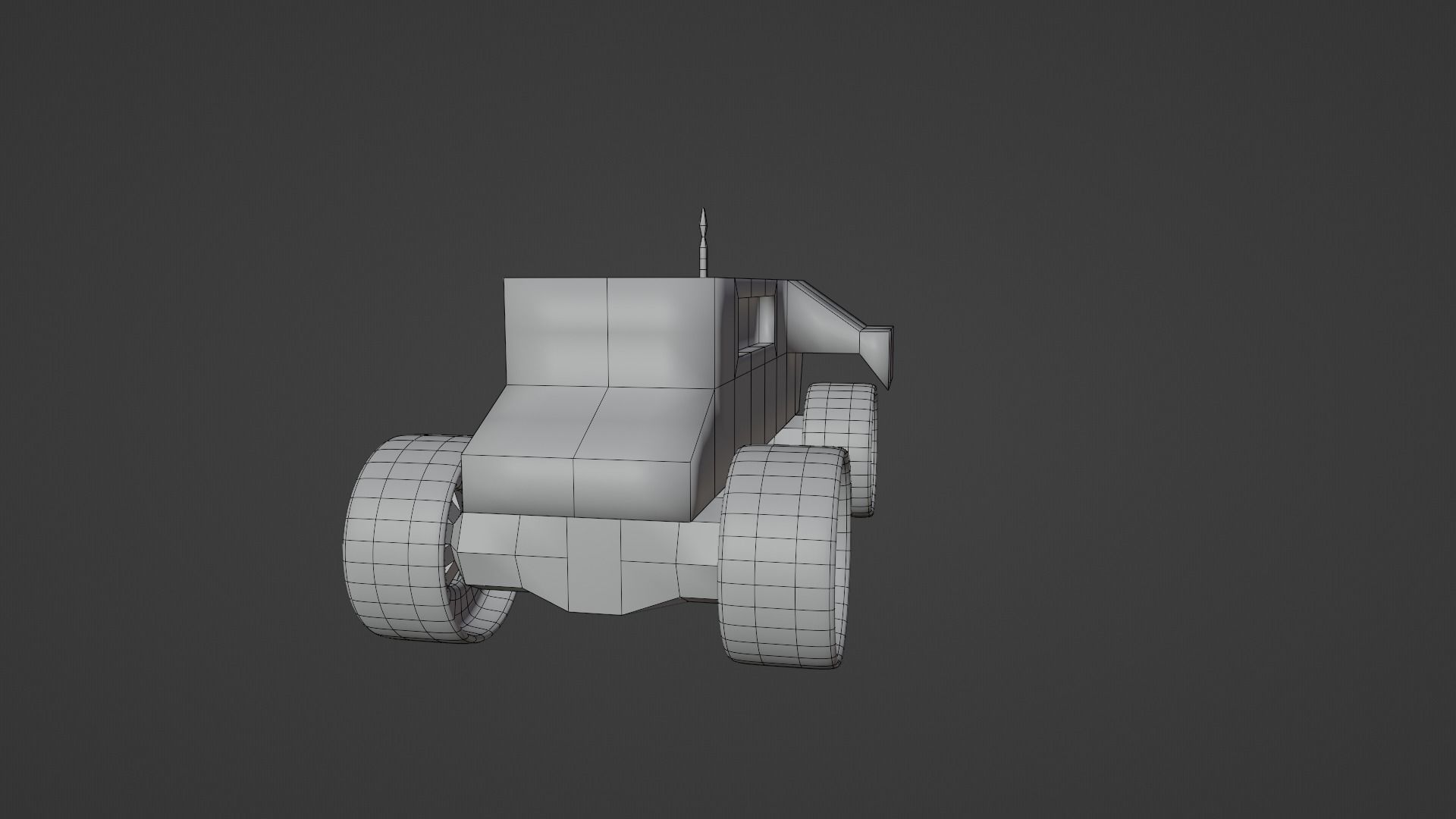 Martian Rover Low-poly 3D model_12