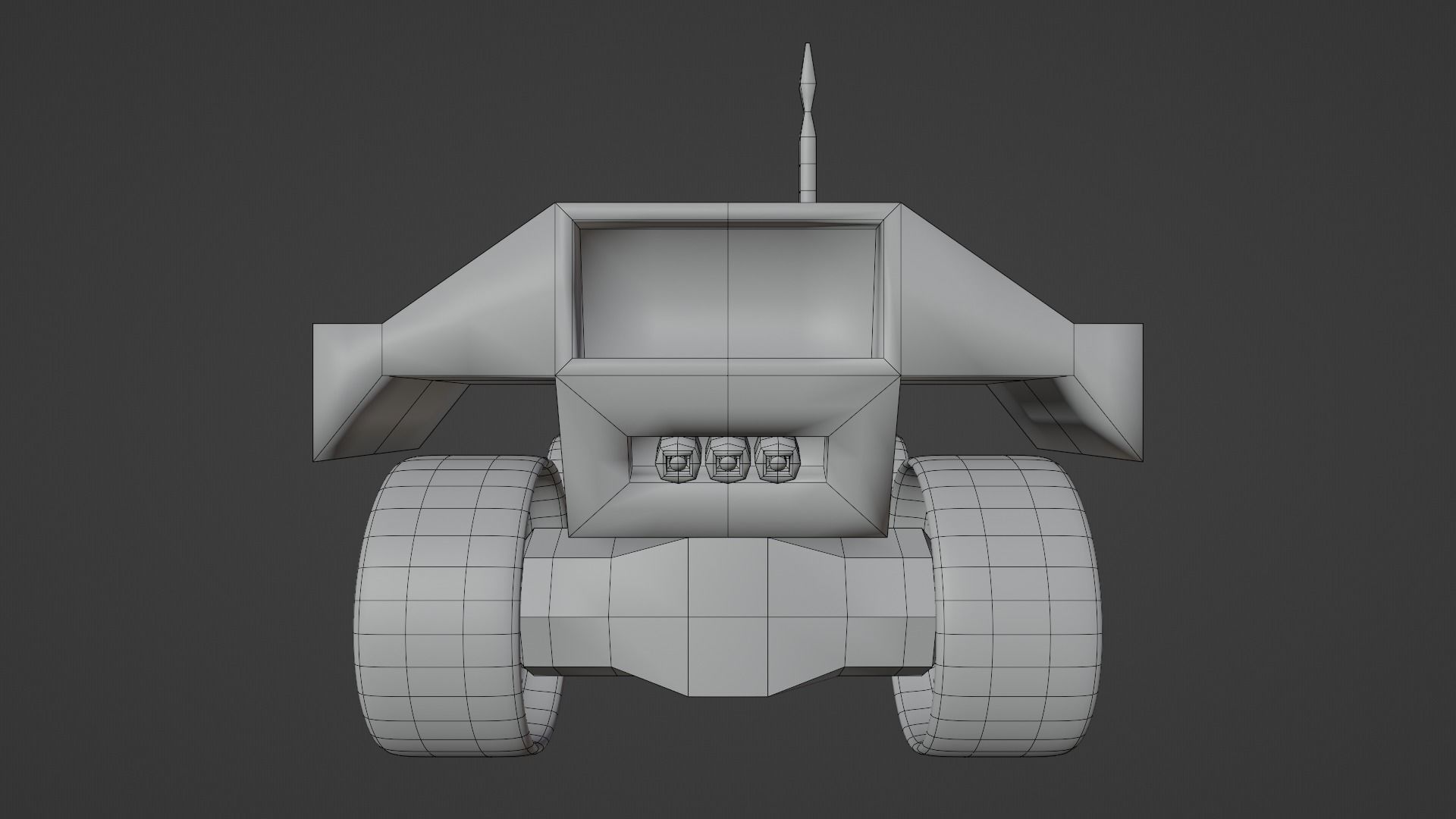 Martian Rover Low-poly 3D model_24