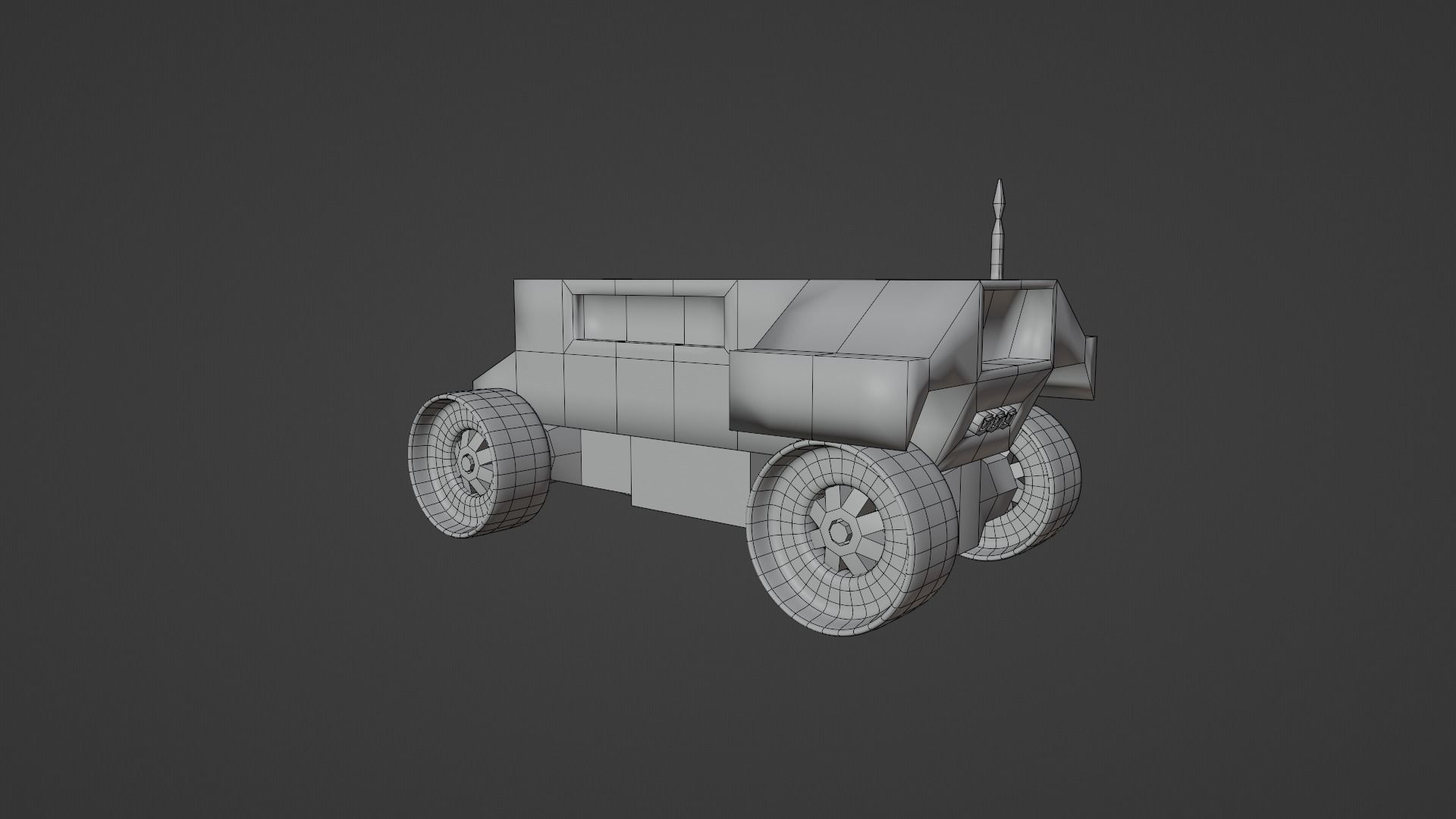 Martian Rover Low-poly 3D model_8