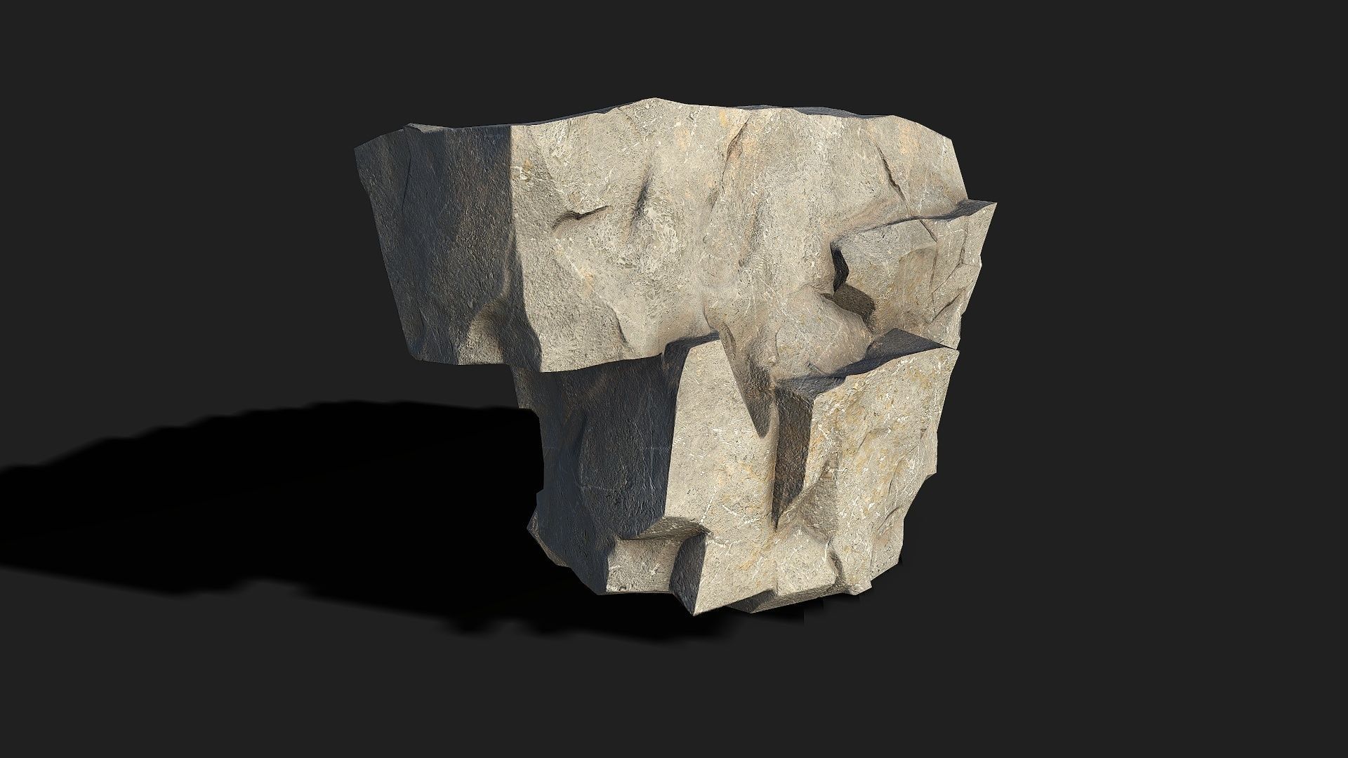 Mountain Rocks - 3D Models PBR Pack 05 Low-poly 3D model_5