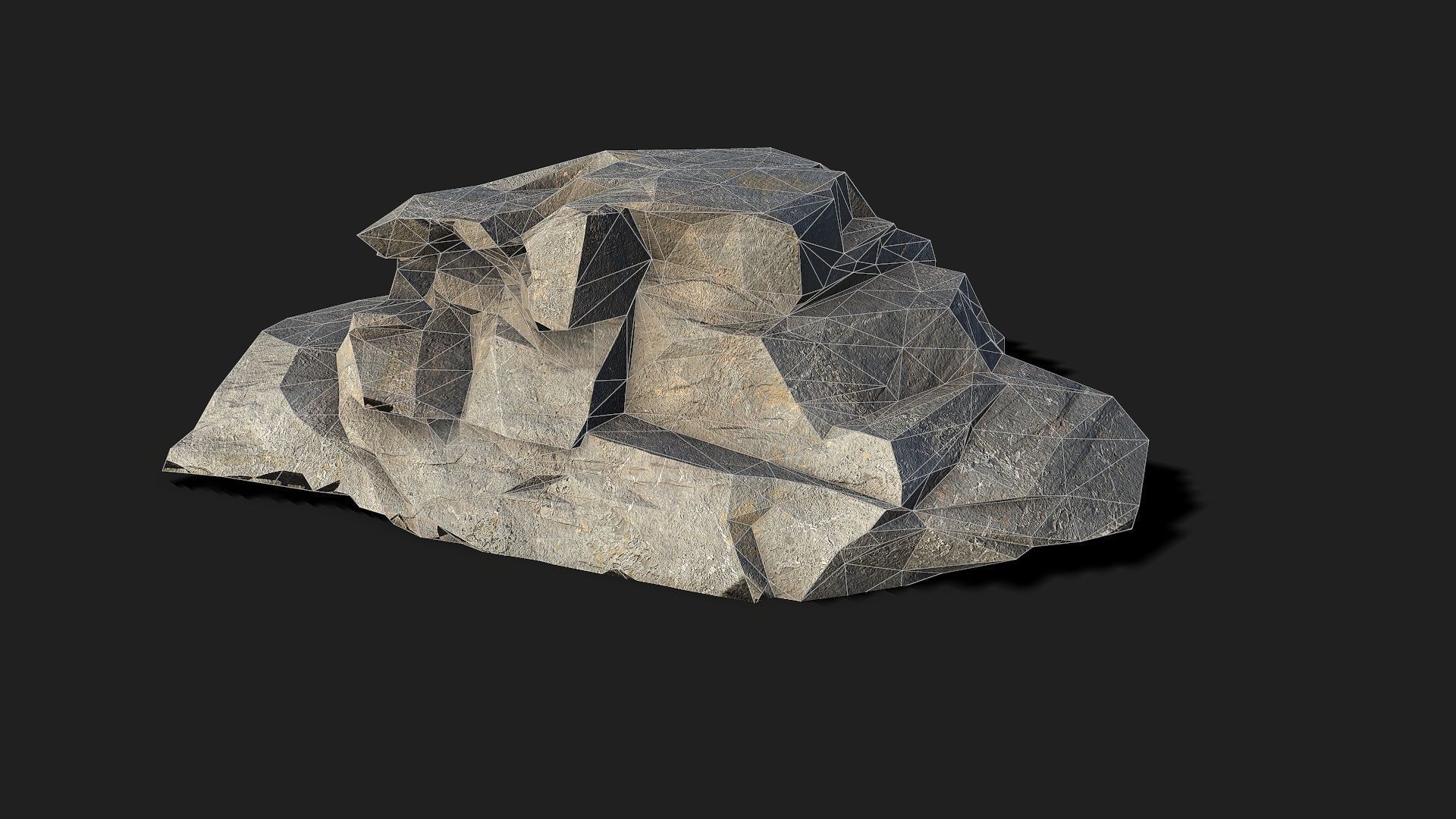 Mountain Rocks - 3D Models PBR Pack 05 Low-poly 3D model_18