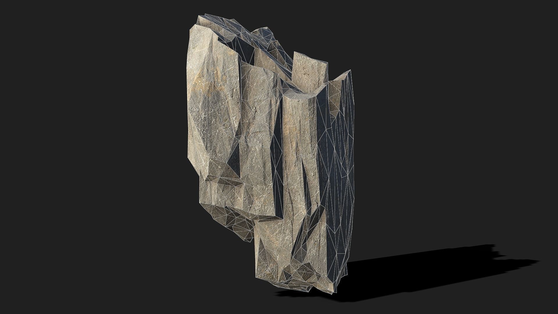 Mountain Rocks - 3D Models PBR Pack 05 Low-poly 3D model_14