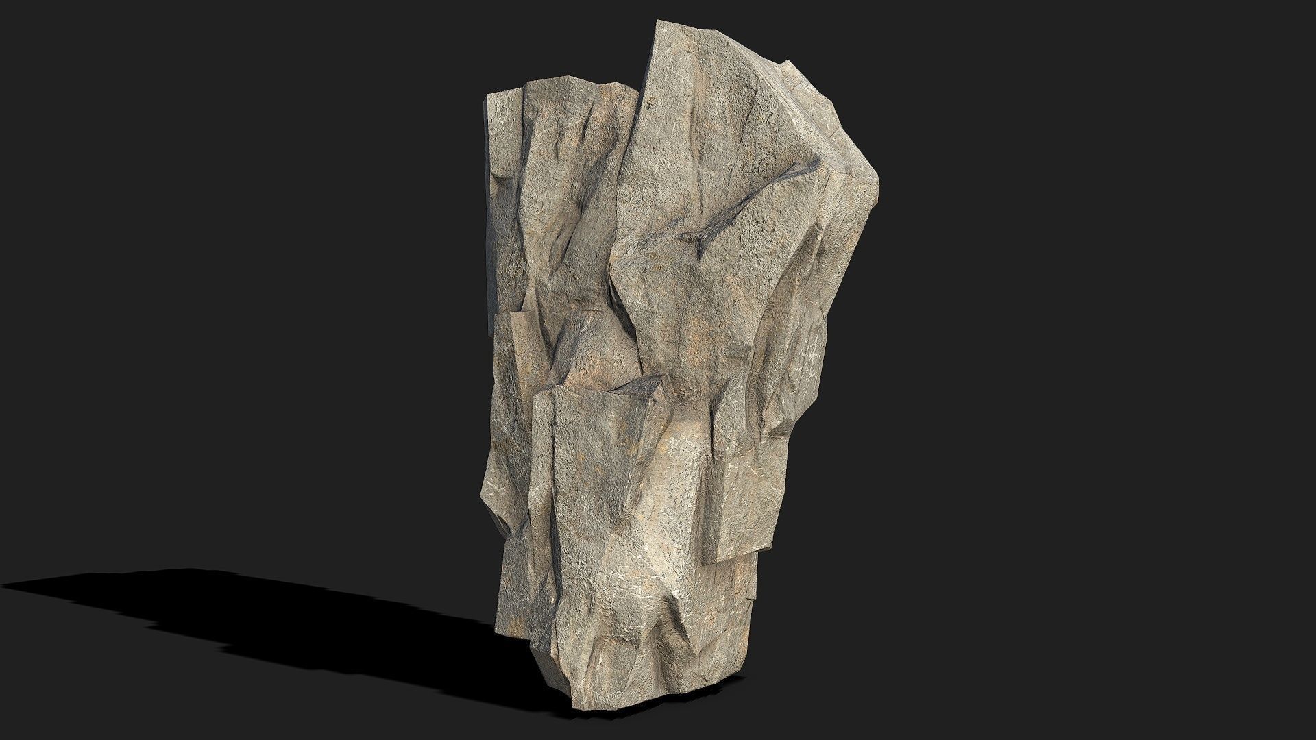 Mountain Rocks - 3D Models PBR Pack 05 Low-poly 3D model_9