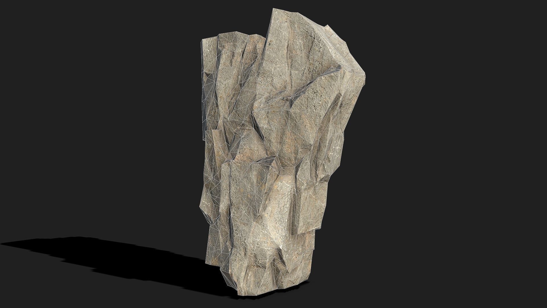 Mountain Rocks - 3D Models PBR Pack 05 Low-poly 3D model_10