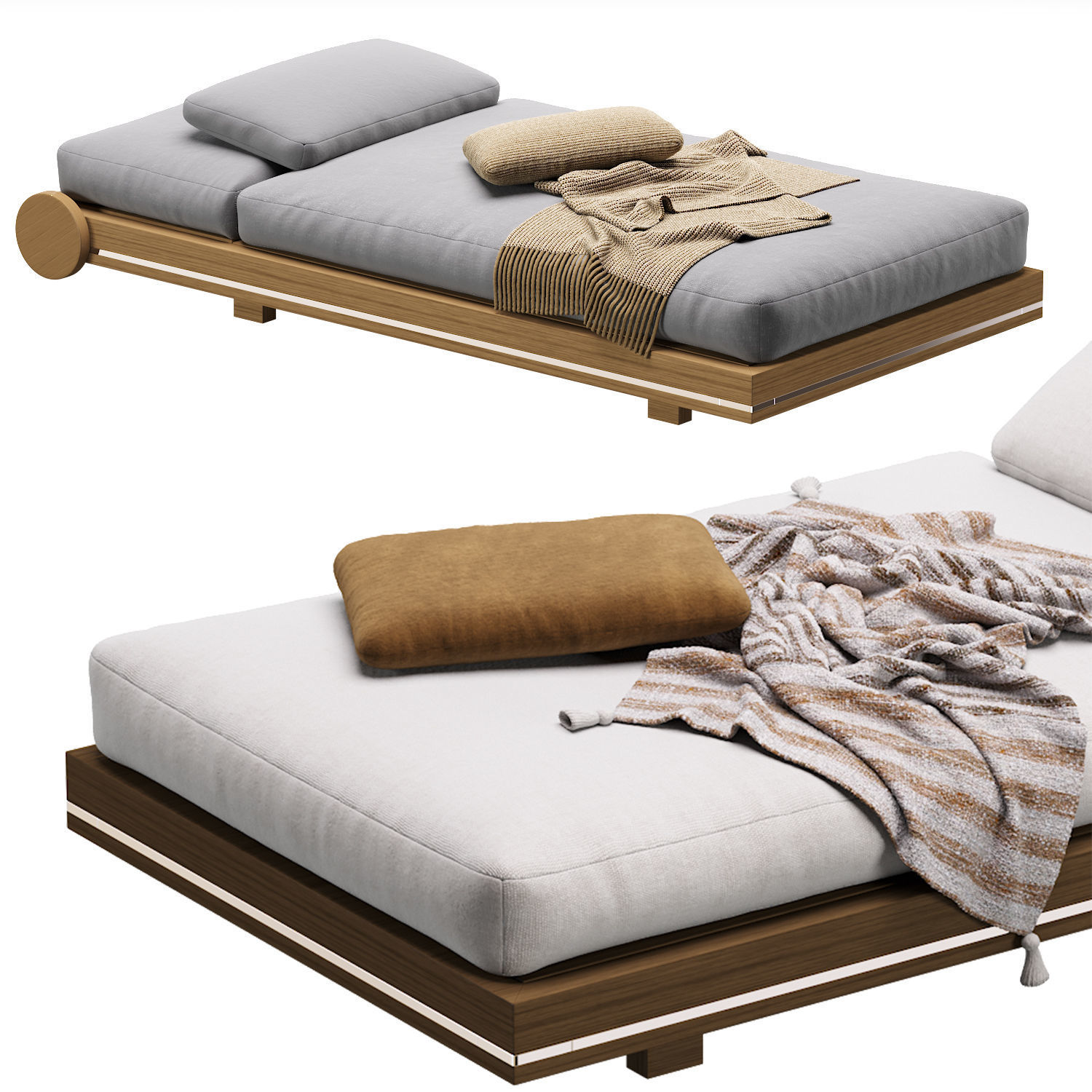 Portofino Sun Lounger by Blanche 3D model_2