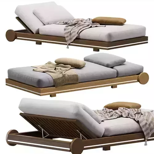 Portofino Sun Lounger by Blanche 3D model