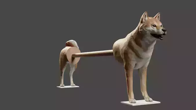 Shiba Inu Paper Towel Holder