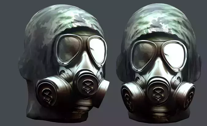 Helmet 3d model military combat Military Low-poly Low-poly 