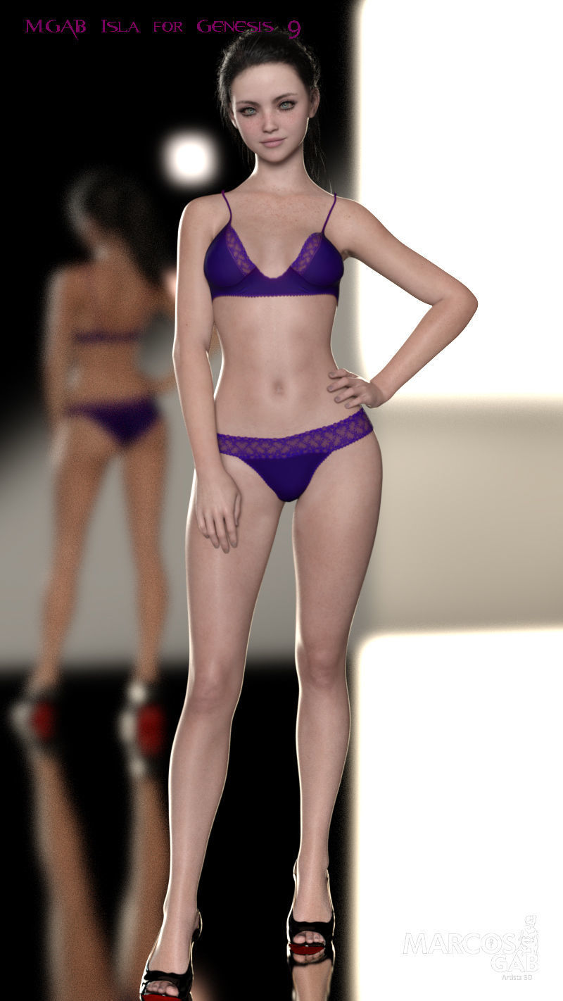 MGAB Isla for Genesis 9 3D model_10