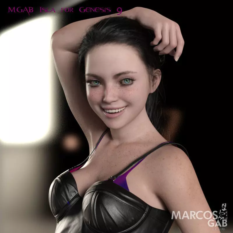 MGAB Isla for Genesis 9 3D model_0