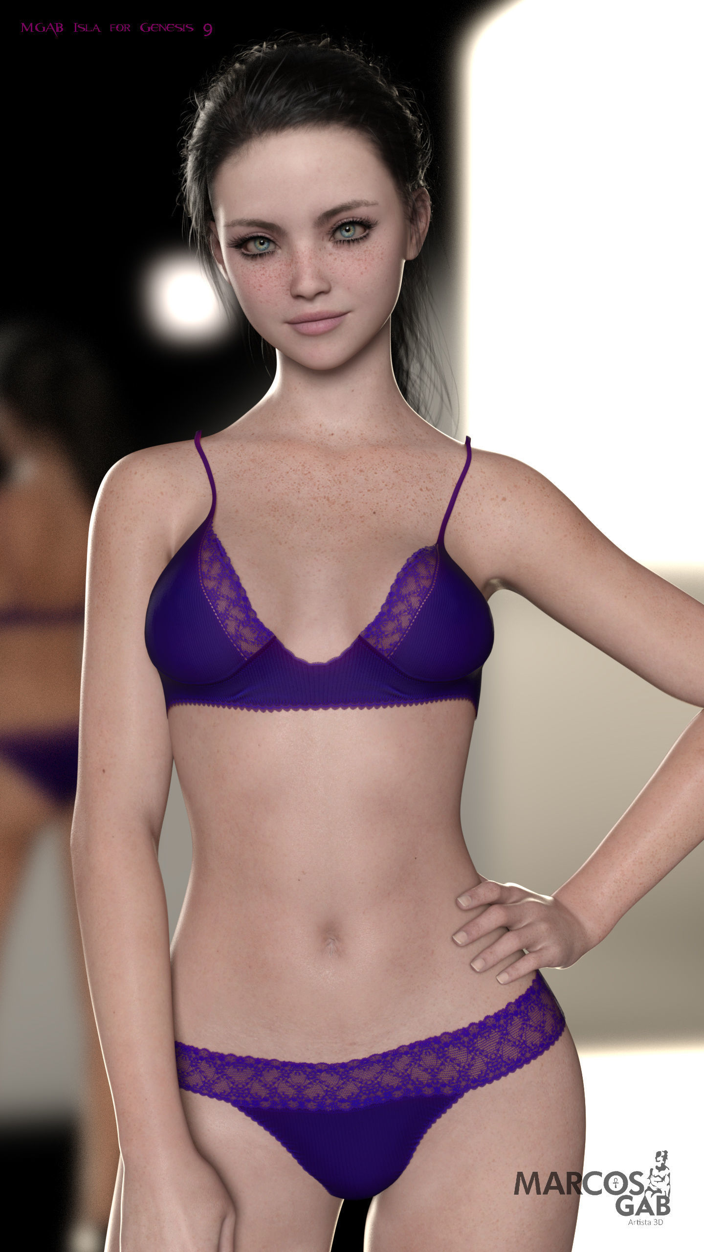 MGAB Isla for Genesis 9 3D model_6