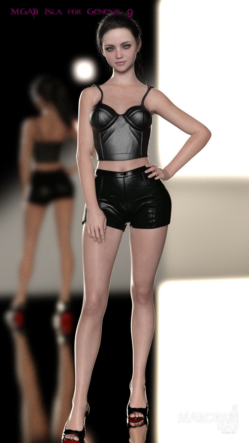 MGAB Isla for Genesis 9 3D model_7