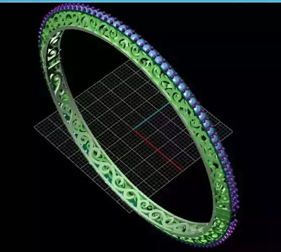 braclete gold bangle with diamonds