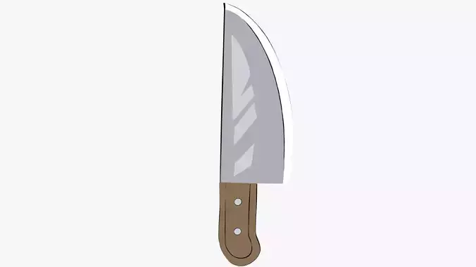 Cartoon kitchen knife