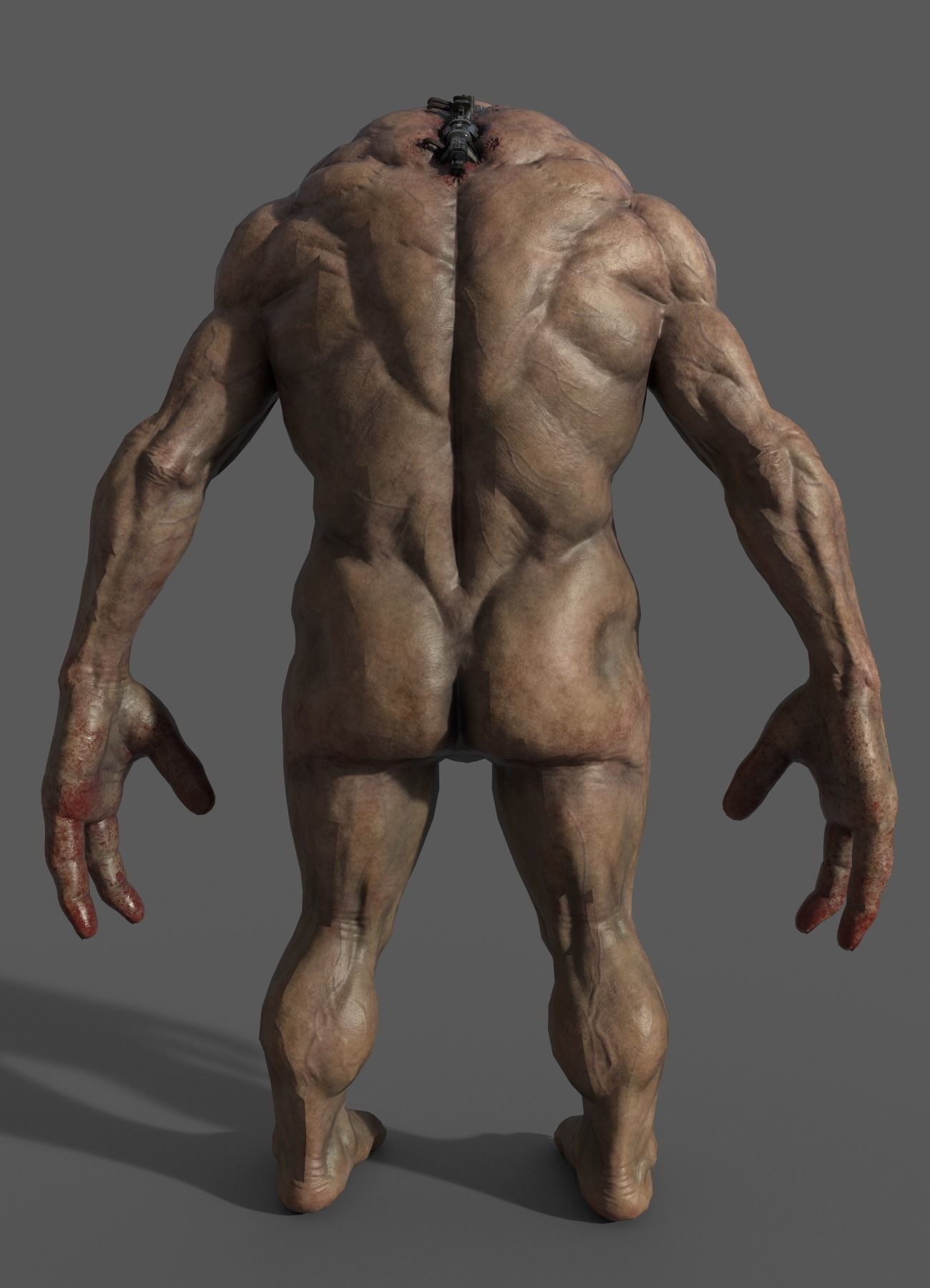 Zombie Character AAA Low-poly 3D model_2