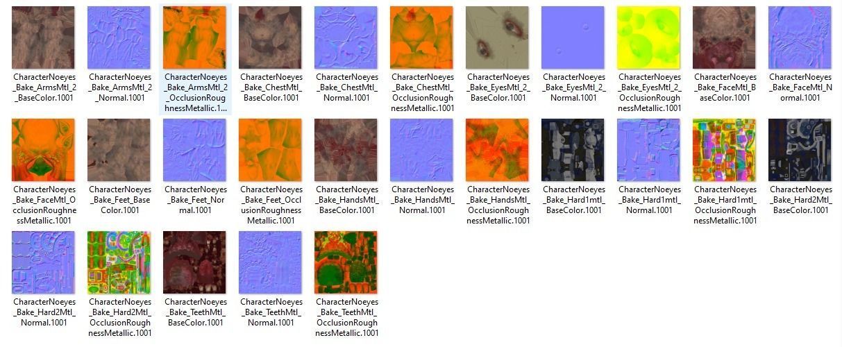 Zombie Character AAA Low-poly 3D model_20